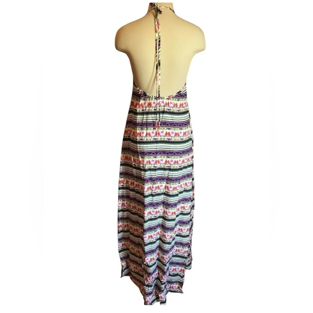 Mara Hoffman Swim Boho Tropical Maxi Dress S Parrot Print Resort Cover‎ Up